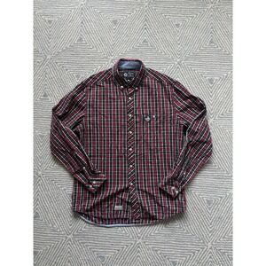 Crooks and Castles Long Sleeve Button Shirt -‎ Multicolor Plaid - Medium